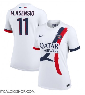 Paris Saint-Germain Marco Asensio #11 Seconda Maglia Femmina 2024-25 Manica Corta